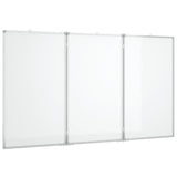 VIDAXL Whiteboard Magneticamente pieghevole 180x80x1,7 cm in alluminio