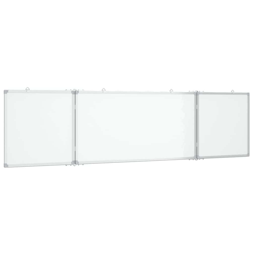 VIDAXL Whiteboard Magneticamente pieghevole 160x40x1.7 cm in alluminio