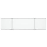 VIDAXL Whiteboard Magneticamente pieghevole 160x40x1.7 cm in alluminio