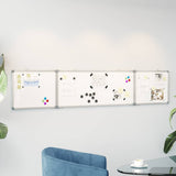 Vidaxl Whiteboard Magnetically folding 200x40x1.7 cm aluminum