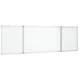 Vidaxl whiteboard magnetisch inklapbaar 160x50x1,7 cm aluminium