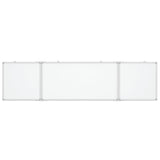 Vidaxl Whiteboard magnetesch flappbar 200x50x1.7 cm Aluminium