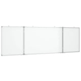 Vidaxl Whiteboard pieghevole magneticamente 200x60x1.7 cm in alluminio