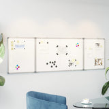 Vidaxl Whiteboard pieghevole magneticamente 200x60x1.7 cm in alluminio