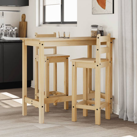 Vidaxl 3-delige barset massief grenenhout