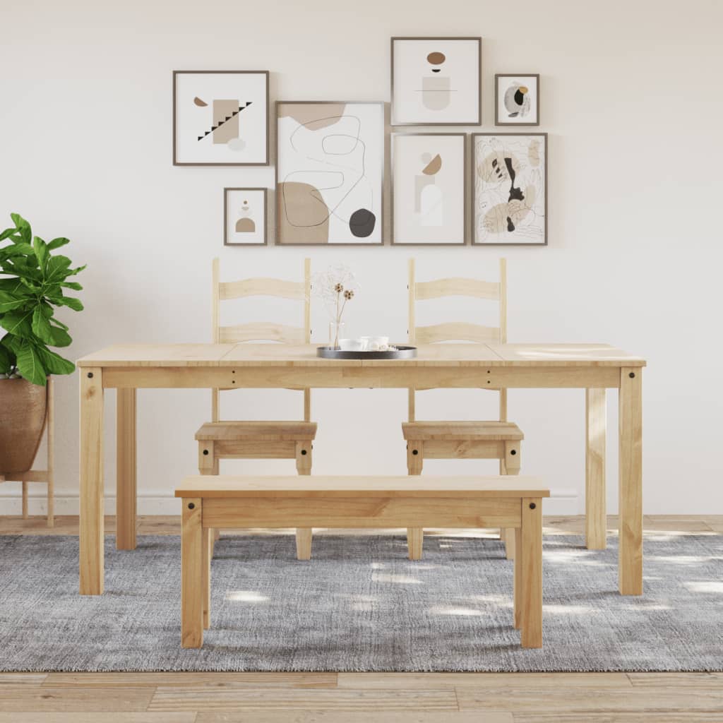 Vidaxl eettafel panama 180x90x75 cm massief grenenhout