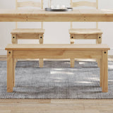 Vidaxl eetkamerbank panama 105x30x45 cm massief grenenhout