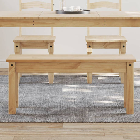 Vidaxl eetkamerbank panama 105x30x45 cm massief grenenhout