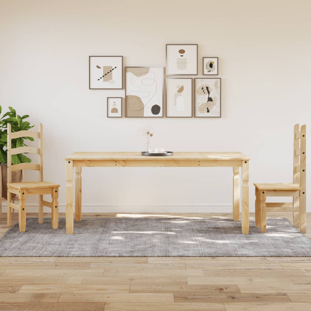 Vidaxl eettafel corona 180x90x75 cm massief grenenhout