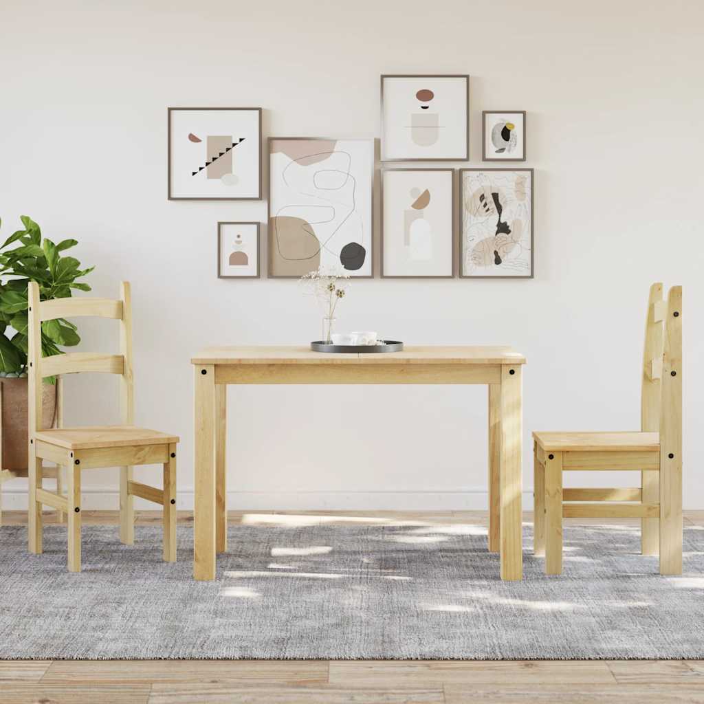 Vidaxl eetkamerstoelen 2 st 40x46x99 cm massief grenenhout