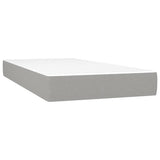 Vidaxl pocketveringmatras medium 120x190x20 cm stof lichtgrijs