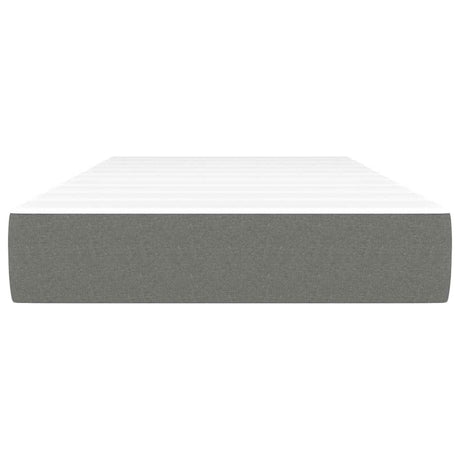 Vidaxl pocketveringmatras medium 120x190x20 cm stof donkergrijs
