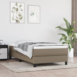 Vidaxl pocketveringmatras medium 120x190x20 cm stof taupe