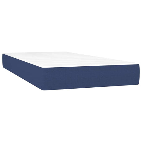 Vidaxl pocketveringmatras medium 120x190x20 cm stof blauw