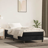 Vidaxl pocketveringmatras medium 120x190x20 cm fluweel zwart