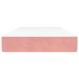 Vidaxl pocketveringmatras medium 120x190x20 cm fluweel roze