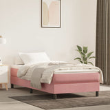 Vidaxl pocketveringmatras medium 120x190x20 cm fluweel roze