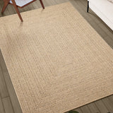 Vidaxl vloerkleed zizur binnen en buiten 80x200 cm jute look