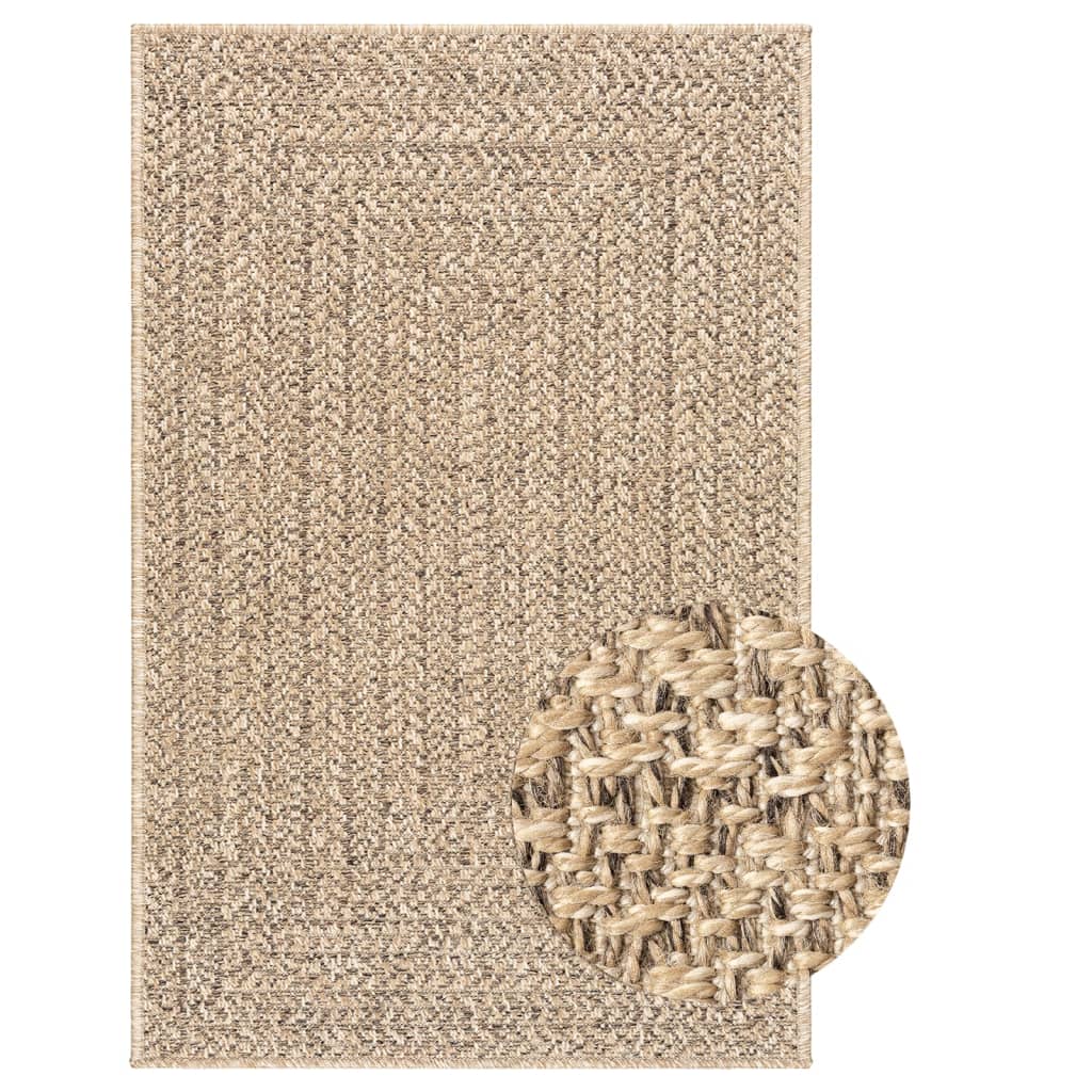 Vidaxl Rug Zizur inde og uden for 240x340 cm jute look