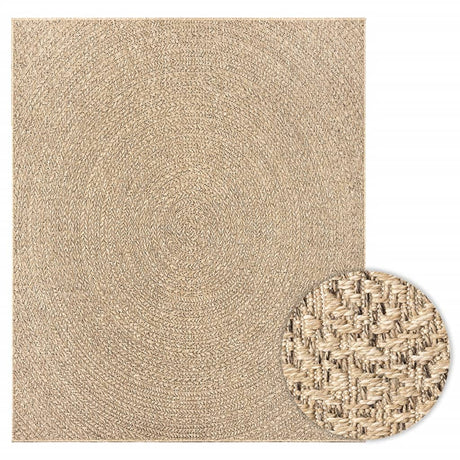 Vidaxl vloerkleed zizur binnen en buiten 240x340 cm jute look