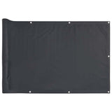 Vidaxl balkonscherm 300x75 cm pvc antracietkleurig