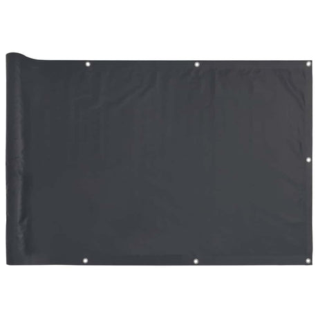 Vidaxl balkonscherm 300x75 cm pvc antracietkleurig