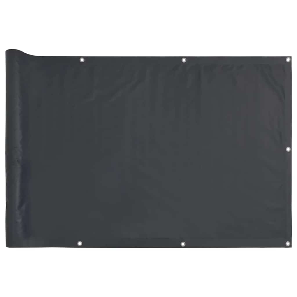 Vidaxl balkonscherm 600x75 cm pvc antracietkleurig