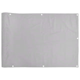 Vidaxl balkonscherm 400x75 cm pvc grijs
