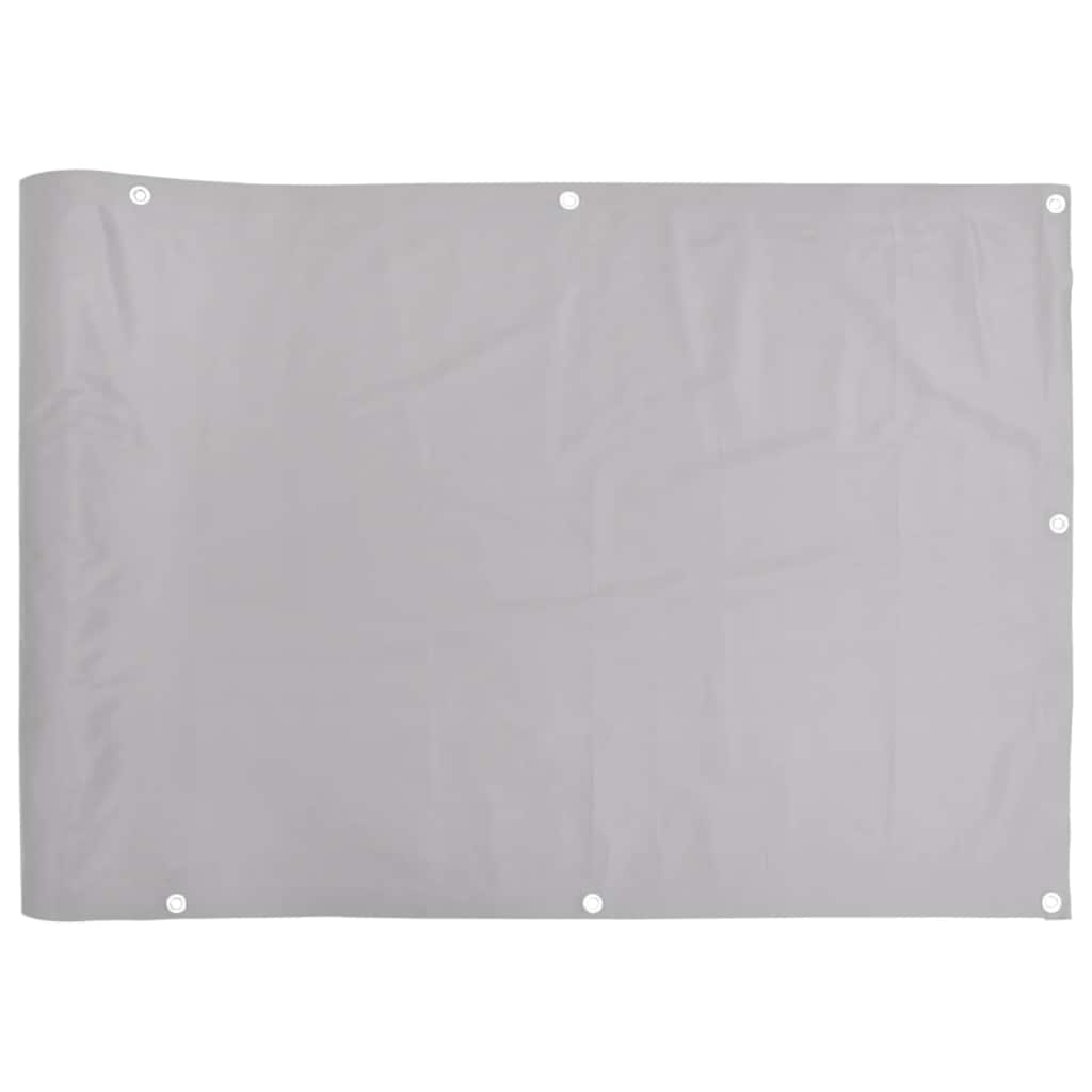 Vidaxl balkonscherm 600x75 cm pvc grijs