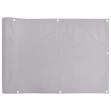 Vidaxl balkonscherm 1000x75 cm pvc grijs