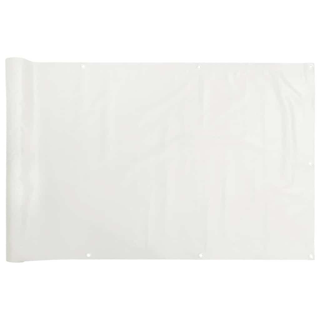 Vidaxl balkonscherm 300x75 cm pvc wit