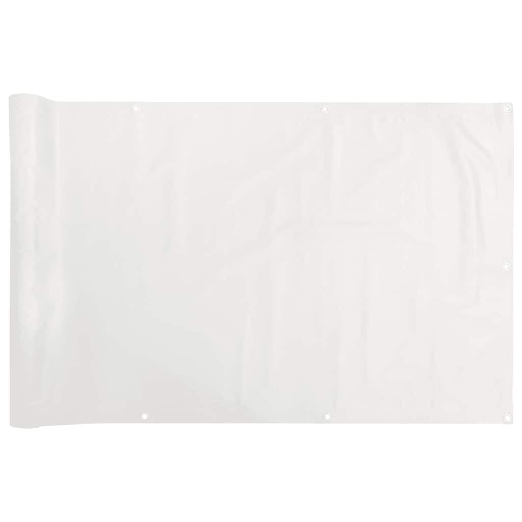 Vidaxl balkonscherm 800x75 cm pvc wit