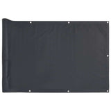Vidaxl balkonscherm 800x90 cm pvc antracietkleurig