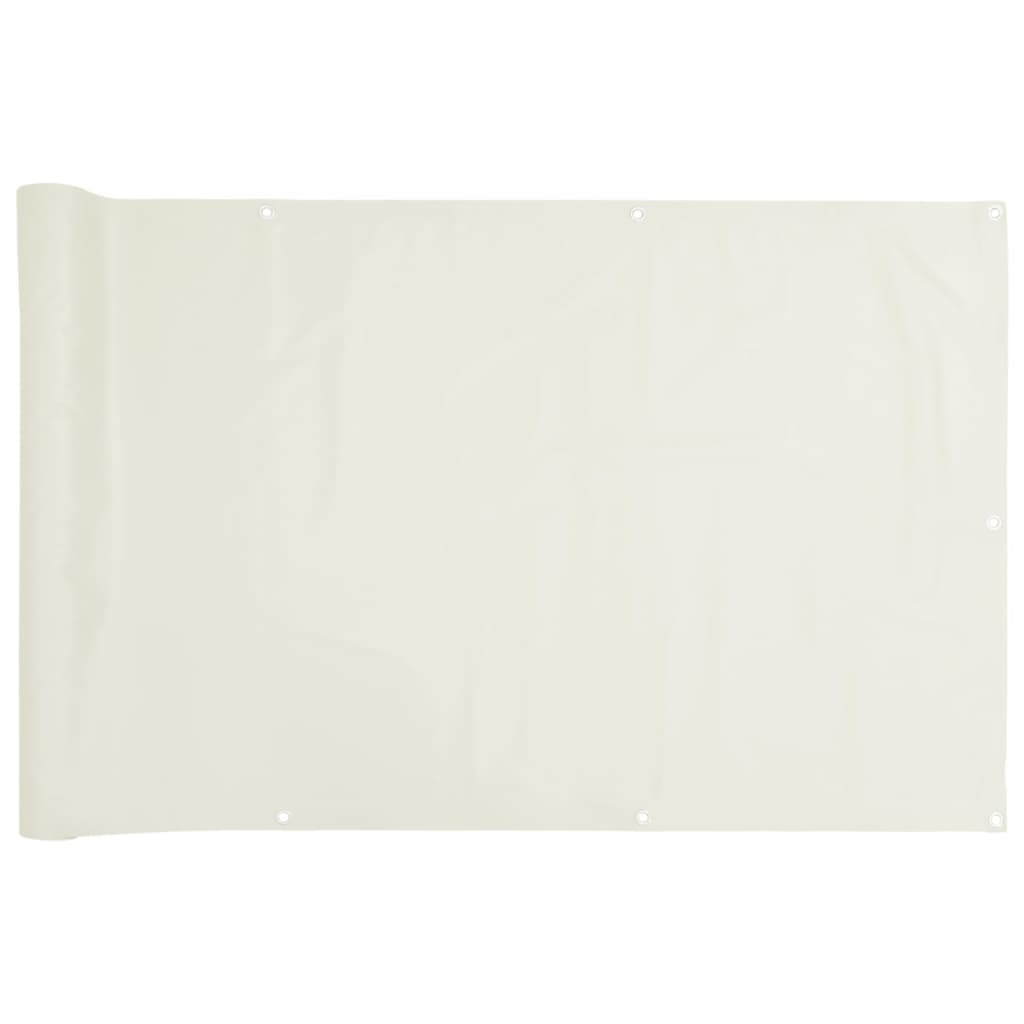 Vidaxl balkongskärm 300x90 cm PVC White