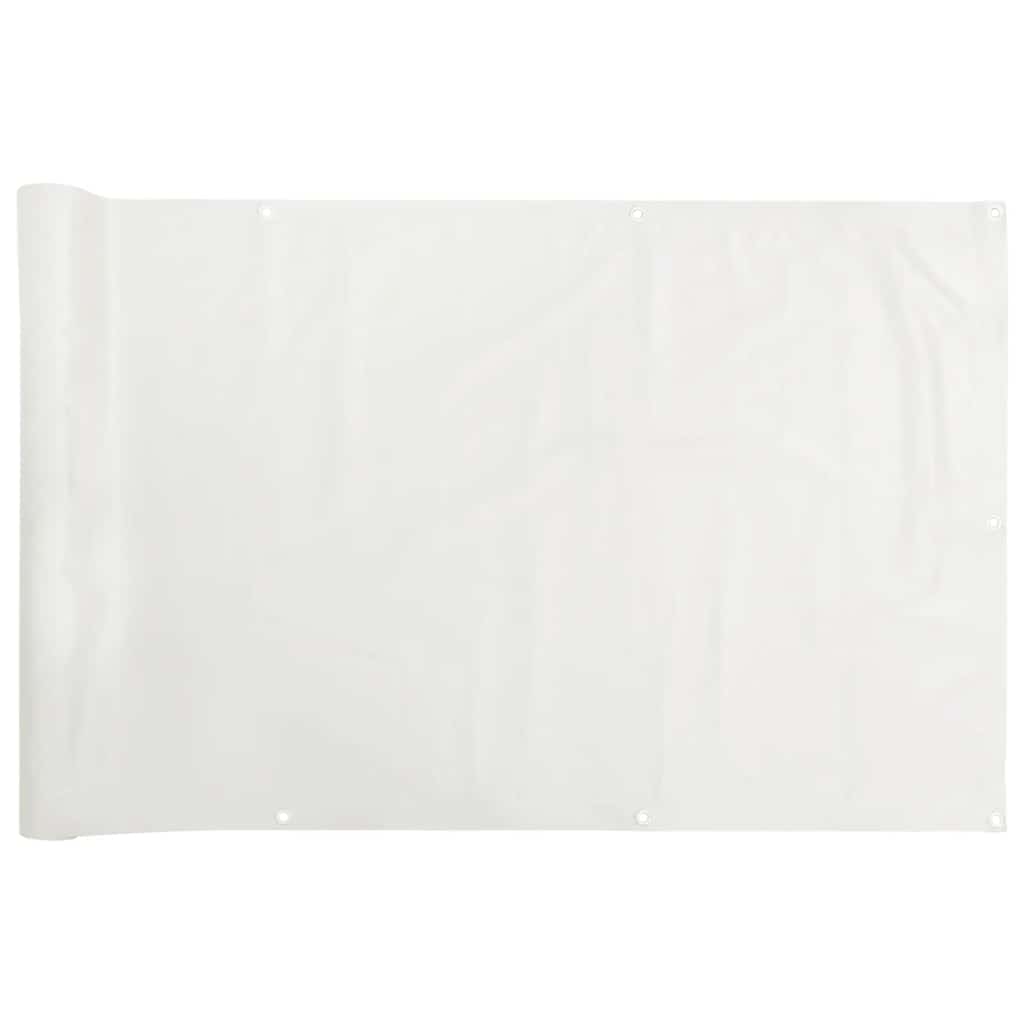 Vidaxl balkonscherm 1000x90 cm pvc wit