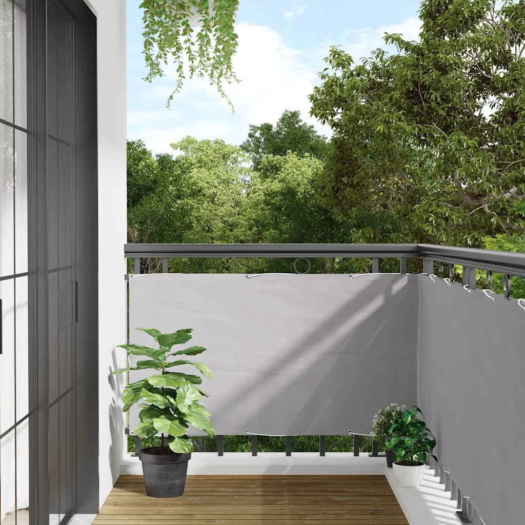Vidaxl balkonscherm 1000x120 cm pvc grijs