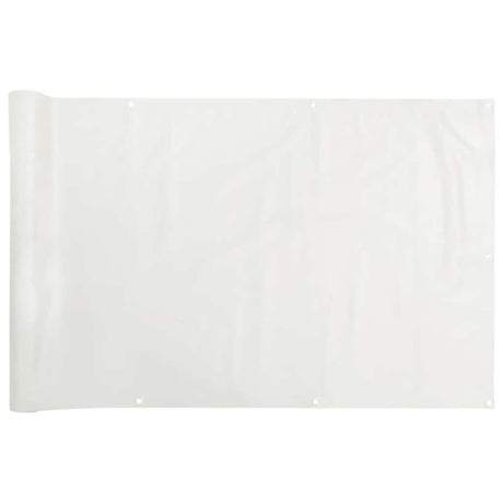 Vidaxl balkonscherm 400x120 cm pvc wit