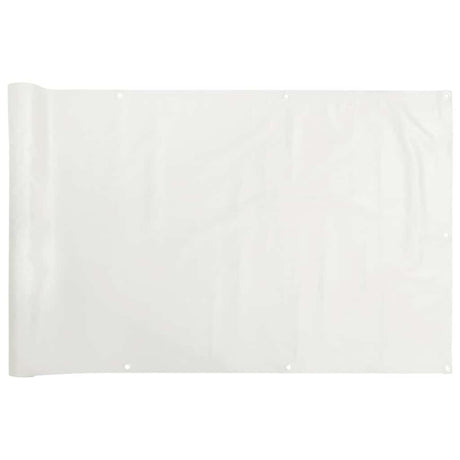 Vidaxl balkonscherm 600x120 cm pvc wit