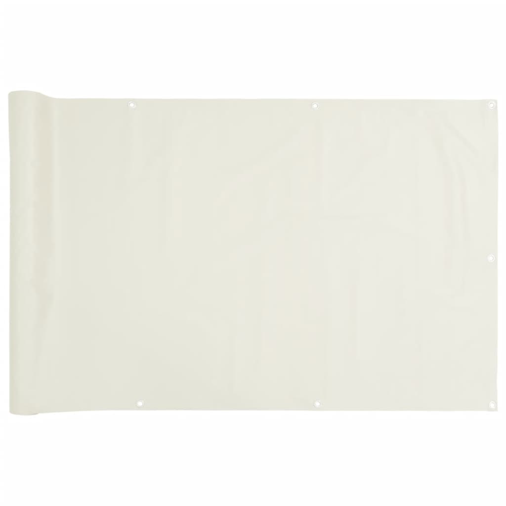 Pantalla de balcón Vidaxl 600x120 cm PVC White