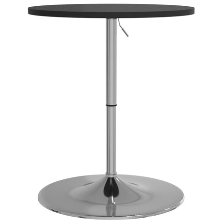Vidaxl bartafel 60x60x90 cm bewerkt hout en verchroomd staal zwart