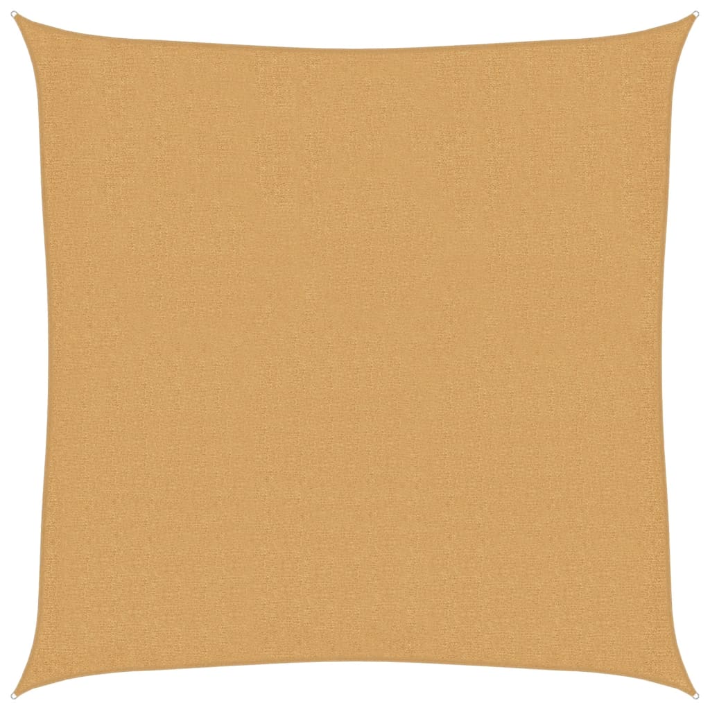 Vidaxl Zonnenzeechen 160 g m² Squ.x2 m HDPE Sand -Colored