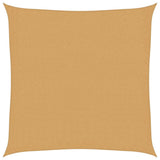 Vidaxl zonnezeil 160 g m² vierkant 3,6x3,6 m hdpe zandkleurig