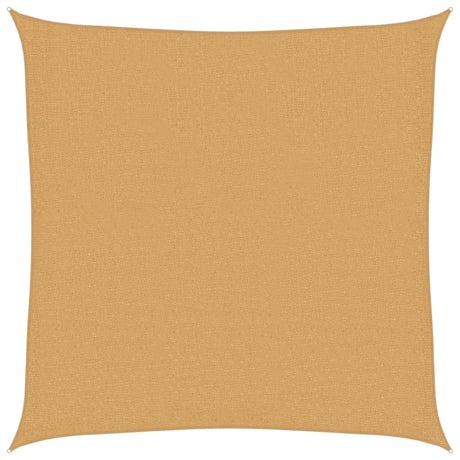 Vidaxl zonnezeil 160 g m² vierkant 3,6x3,6 m hdpe zandkleurig