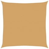 Vidaxl zonnezeil 160 g m² vierkant 4,5x4,5 m hdpe zandkleurig