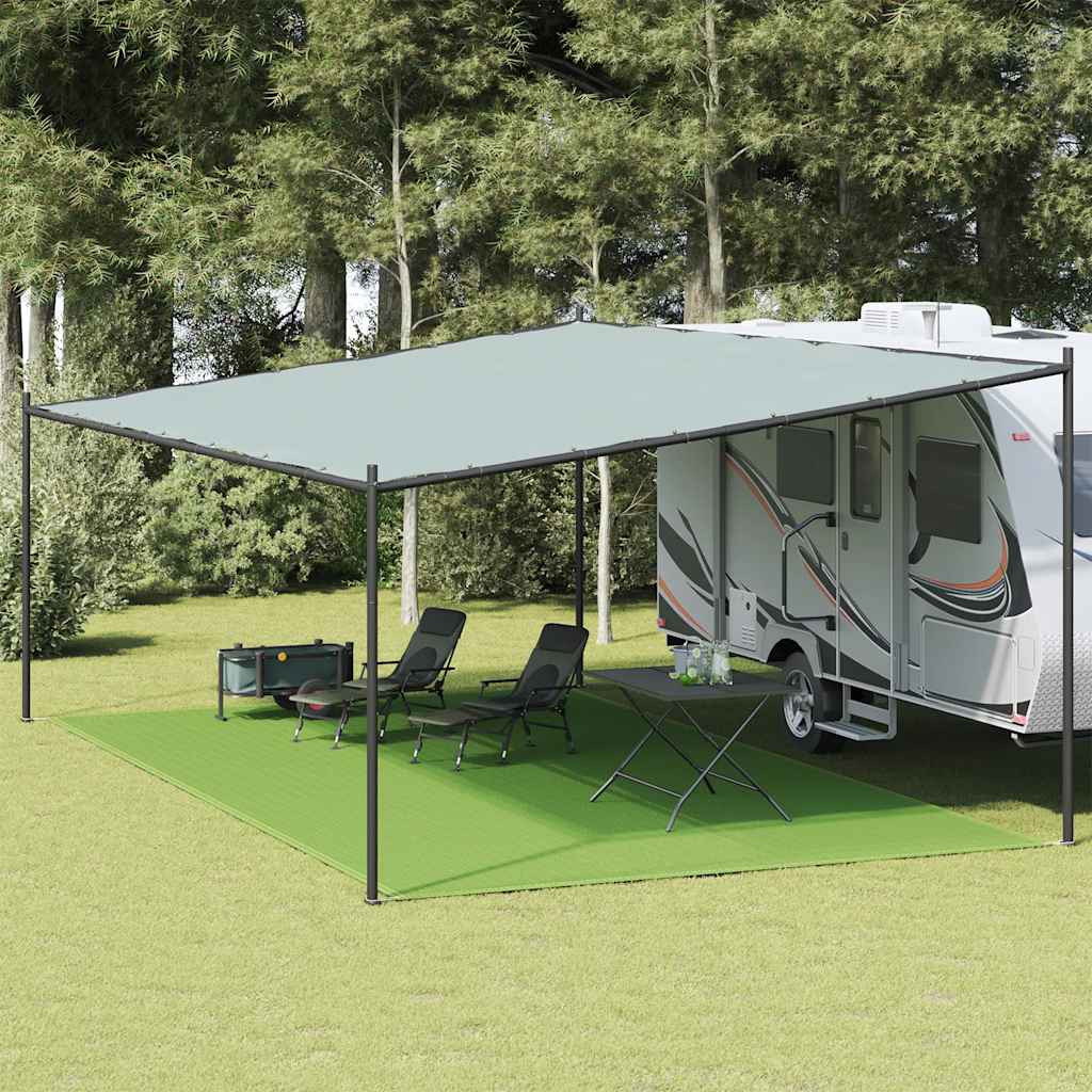 Vidaxl tenttapijt 400x600 cm hdpe lichtgroen