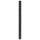 Vidaxl onkruidmembraan zwart 1,5x50 m pp