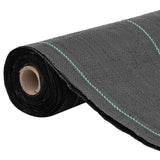 Vidaxl onkruidmembraan zwart 1,5x50 m pp