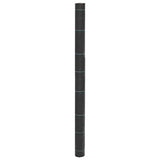 Vidaxl onkruidmembraan zwart 1,5x100 m pp