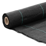 Vidaxl worteldoek 1x50 m polypropeen zwart