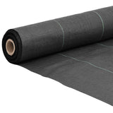 Panno di carota Vidaxl 0,5x200 m Polypropene nero